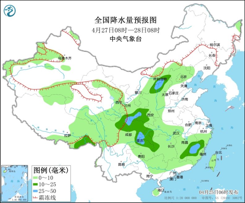 江苏江西湖南等地将有强降雨 冷空气影响我国东部地区