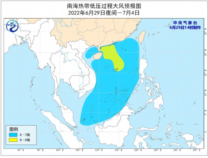 南海热带低压或成今年首个登陆我国台风，华南将有强风雨天气